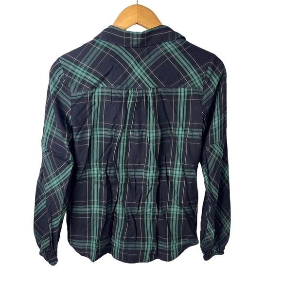 CAbi Big Sur Plaid Button Down Shirt Size XS Style 3769 Long Sleeve - Picture 3 of 7